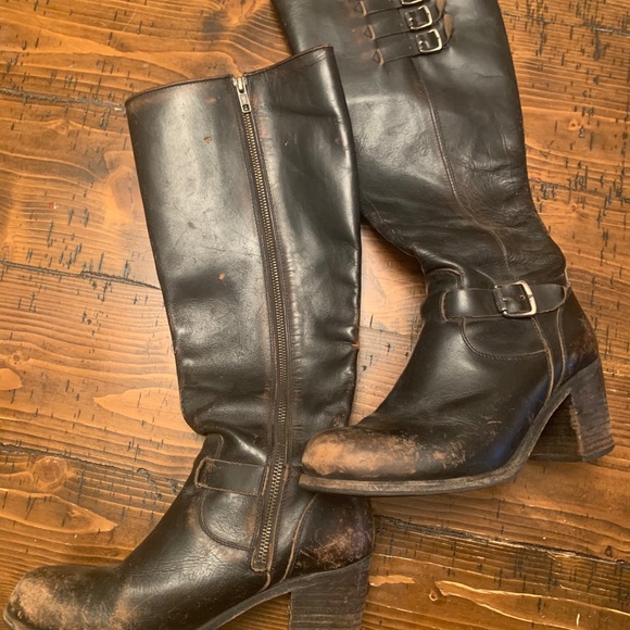 Frye Kelly belted tall boots - Picture 8 of 8